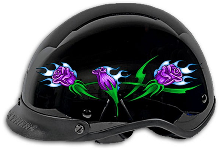 Half Helmet - Gloss - 3 Roses